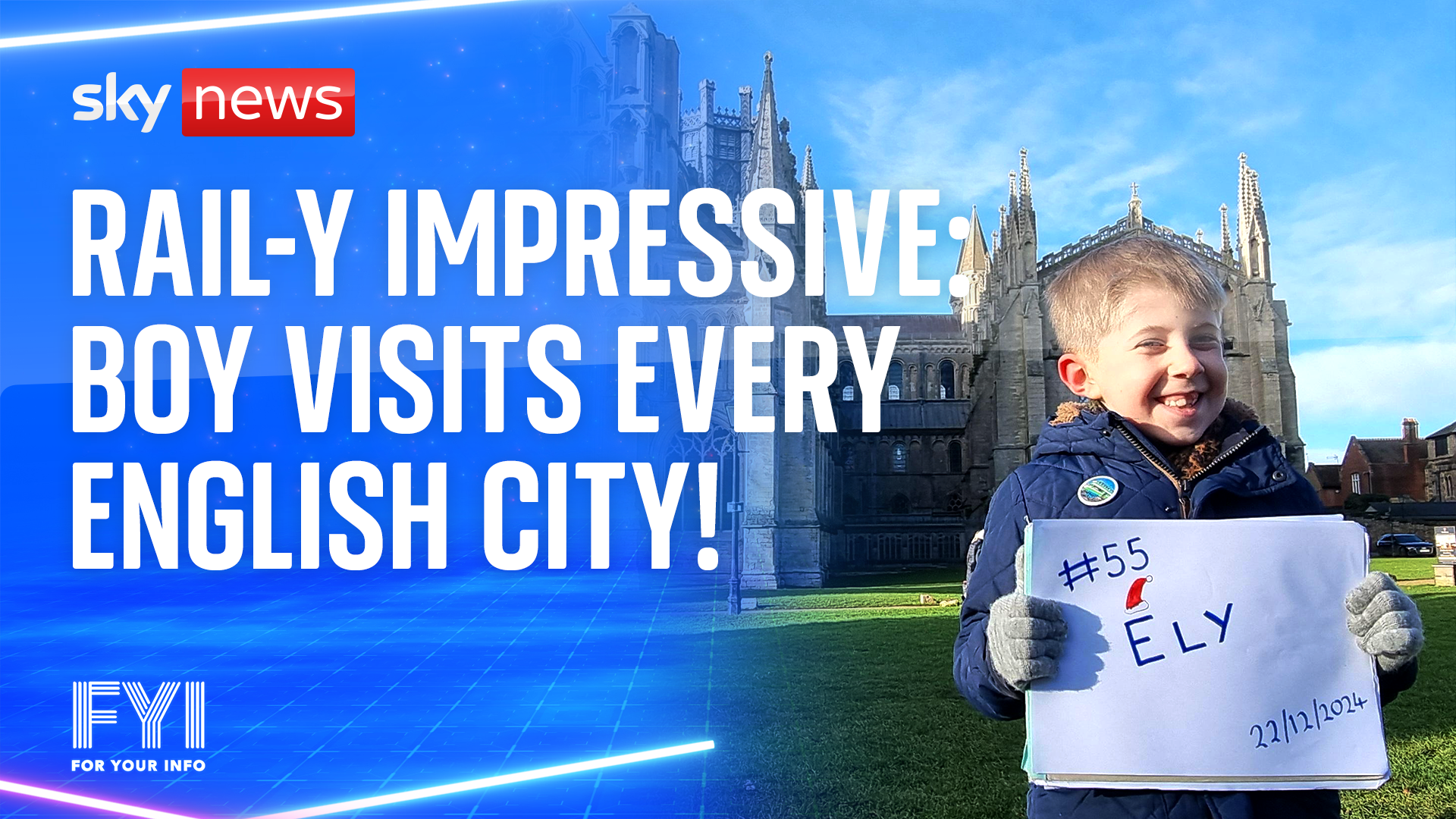 Rail-y impressive: Boy visits every English city!